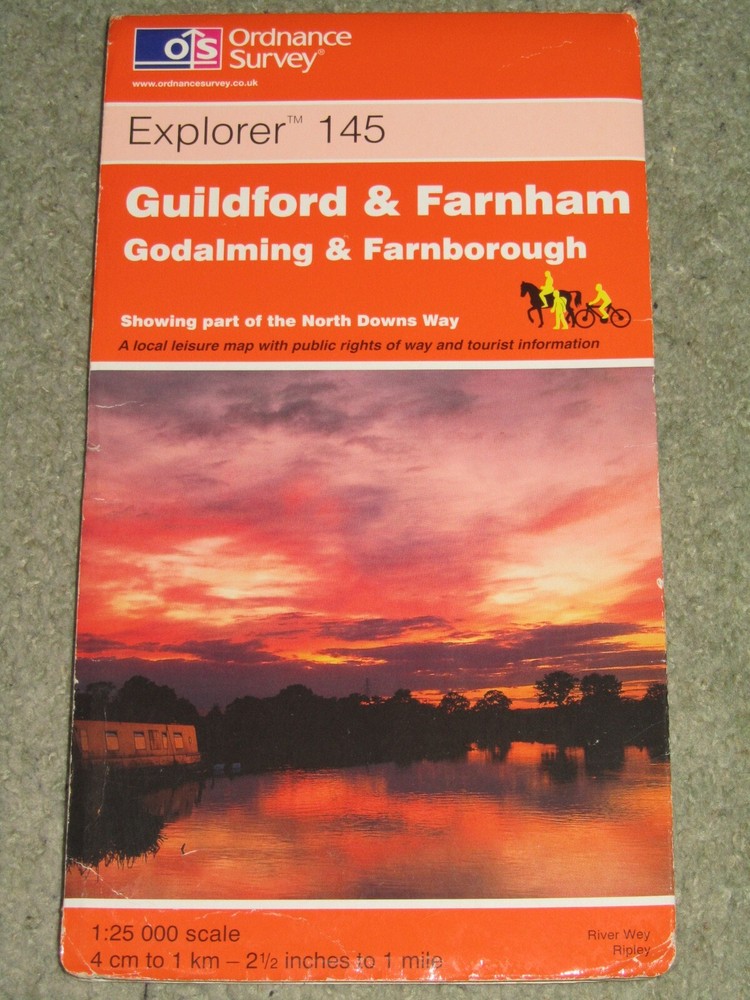 Ordnance Survey Explorer 1:25,000: Sheet 145 Guildford & Farnham – 2003