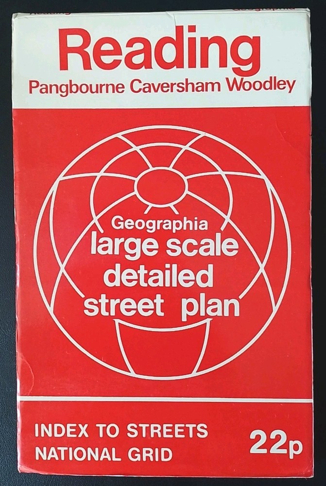 Geographia Large Scale Detailed Street Plan: Reading (1970’s).