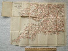 Vintage: Geographia Motorists Cyclists Clear Road Map SW England & S Wales No 2