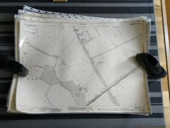 4 X Ordnance Survey 1:2500 Laminated Sheets, Hampshire, 1900, 1900, 1924 & 1925