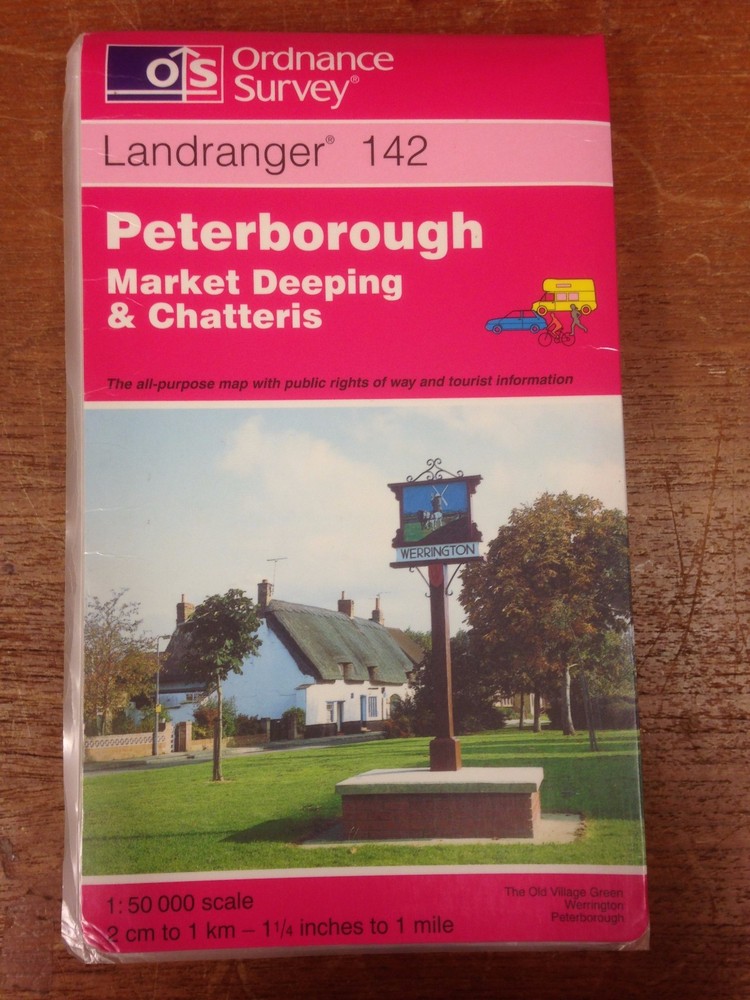 Peterborough: Market Deeping: Chatteris: Landranger 142: Ordnance Survey Map
