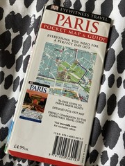 DK Eyewitness Paris Pocket Map and Guide with handy paris fold out map