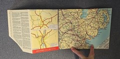 Original Vintage Antique With Texaco Through Ireland Road Map Folding Map Keady
