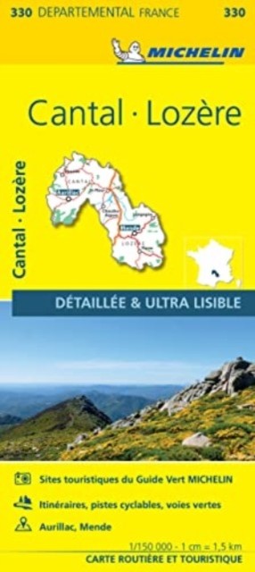 Cantal, Lozire – Michelin Local Map 330 by Michelin (Sheet map, folded)
