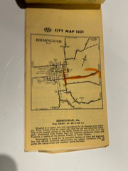 (2) Rare AAA Triptik Vintage Map Books 1950’s N.M. Ariz. Ala .Tenn.