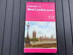 OS Ordnance Survey Landranger Map 176 West London area – 1990
