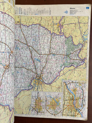 1993 Rand McNally Motor Carriers Road Atlas JB Hunt Book Missing 1 Page 95-96