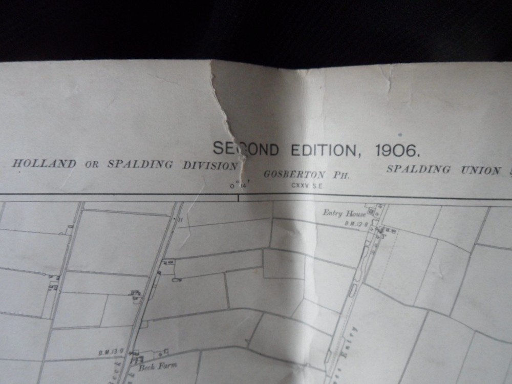 1906 – Pinchbeck near Spalding Lincolnshire Ordnance Survey Map