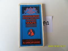 Vintage Bartholomews “Half Inch” Map Number 23 North Shropshire (Paper).