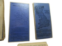 Job Lot x 9 of Vintage Ordinance Survey 1 Inch Maps Of England And Wales 1950/60