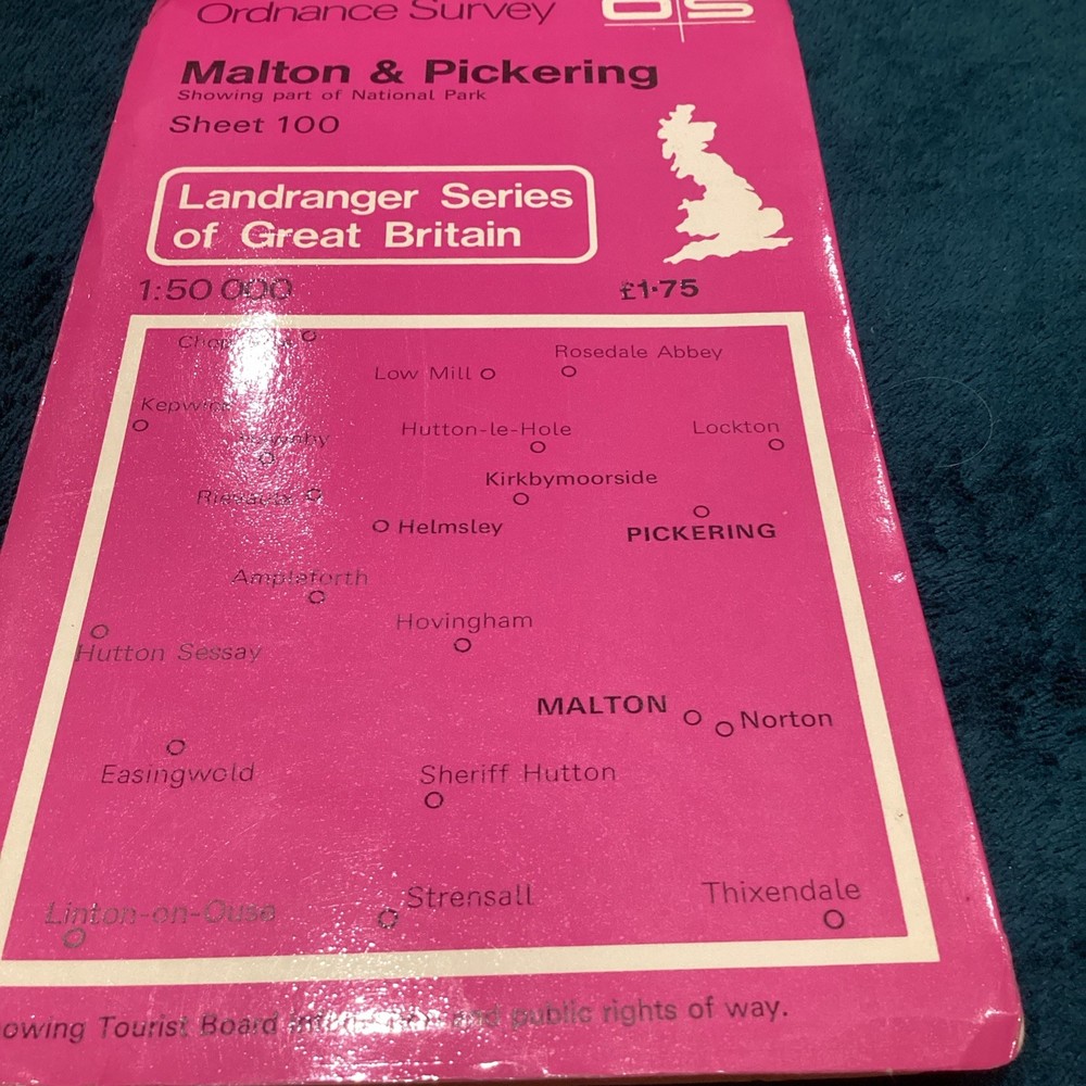 Ordnance Survey Map OS 100 Malton & Pickering