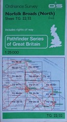 Norfolk Broads (North). Pathfinder 862. TG 22/32. OS 2.5inch Vintage Map.