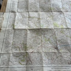 EXETER Sheet 138 Fifth Edition CLOTH Ordnance Survey one inch 1933 Chudleigh