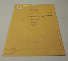USGS Geologic Map Noble Quadrangle, Eastern Kentucky w/Original Sleeve 1978