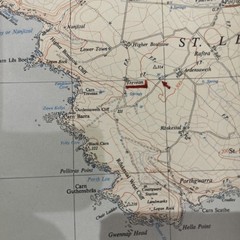 LANDS END Ordnance Survey Sheet SW32 1:25,000 1952 National Grid St Levan