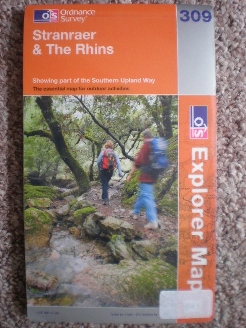 309 STRANRAER & THE RHINS MAP EXPLORER ORDNANCE SURVEY OS