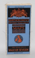 Bartholomew – Half-inch Contoured Cloth Map – Vale of Severn – Sheet 18 – 1947
