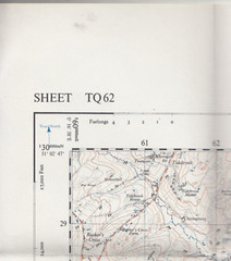 Ordnance Survey (OS) 1:25,000 First Series Map Sheet TQ 62 Burwash