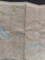 OS Ordnance Survey One Inch Cloth Map, 1961 Loch Arkaig Sheet 35