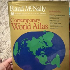 Rand McNally Contemporary World Atlas Book, World Atlas, Author Rand McNally