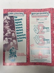 Vintage Disneyland Spring Program (1989) Tourist Travel Brochure