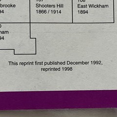 Old Ordnance Survey Reprint. London Sheet 113. Putney. 1913