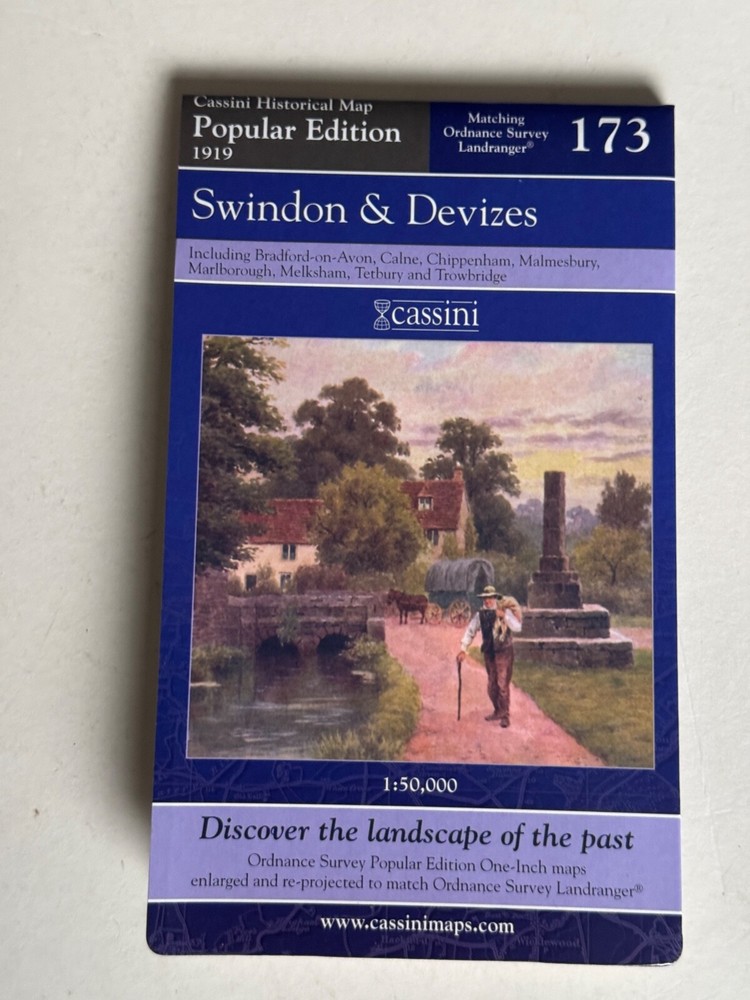 Cassini Historical Map, Swindon & Devizes 1919 ( Reprint 2007 ) no: 173