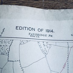 Ordnance Survey 1914 Surrey Sheet XLII NE Lingfield Godstone 6in/1mi WW1 OS MAP