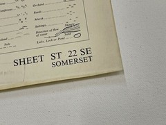 OS, 6 Inch to 1 Mile Map, sheet ST 22 SE, Somerset, Thornfalcon area, 1968