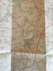 1986 Ordnance Survey Pathfinder Map 1008 TM 25/35 Wickham Market (incl Ufford )