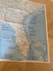 National Geographic The Making of Americe Deep South Map Magazine 1983