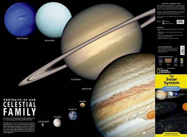 SOLAR SYSTEM MAP by National Geographic Maps Self Help Business