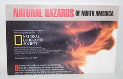 National Geographic Map – Natural Hazards of North America – 1998