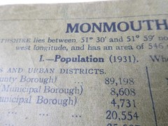 Philips 1931 Monmouth Edition School Book World Atlas Visual Contour Map