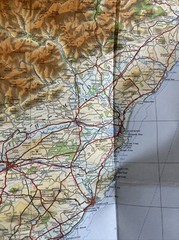 EASTERN HIGHLANDS 1967 CLOTH Ordnance Survey Quarter Inch Map Sheet 5 Grampians