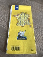 Michelin French Road Map 59 Of St Brieuc Rennes