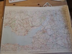 Large Geographia Map 5 Bristol And Cardiff 92 X 61 cm