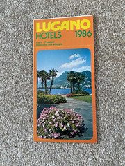Lugano Hotels 1986 Map/Guide