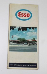ESSO Standard Oil Road Map JAMAICA 1972 Kingston Colour Touring Street Guide