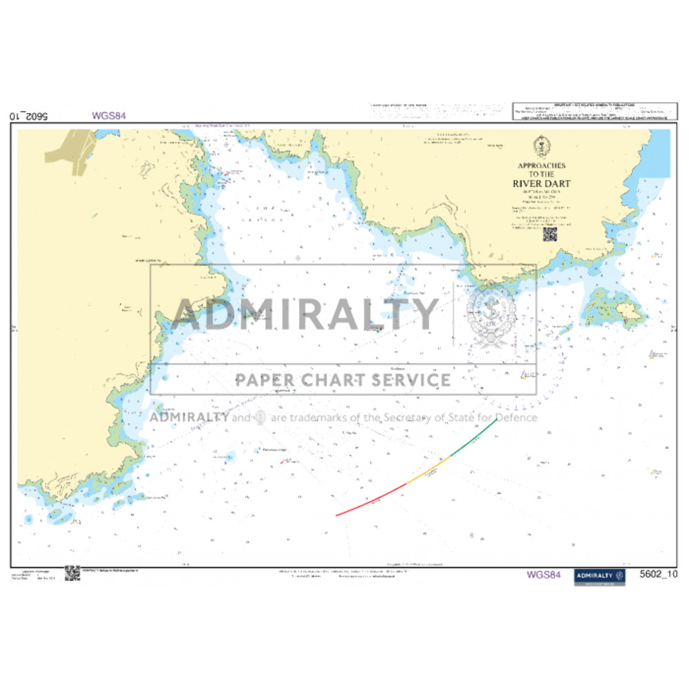Admiralty Small Craft Chart 5602_10: Approaches to the River Dart