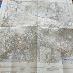 BOURNEMOUTH West – ORDNANCE SURVEY First Series 1:25,000 1962 SZ09 west parley