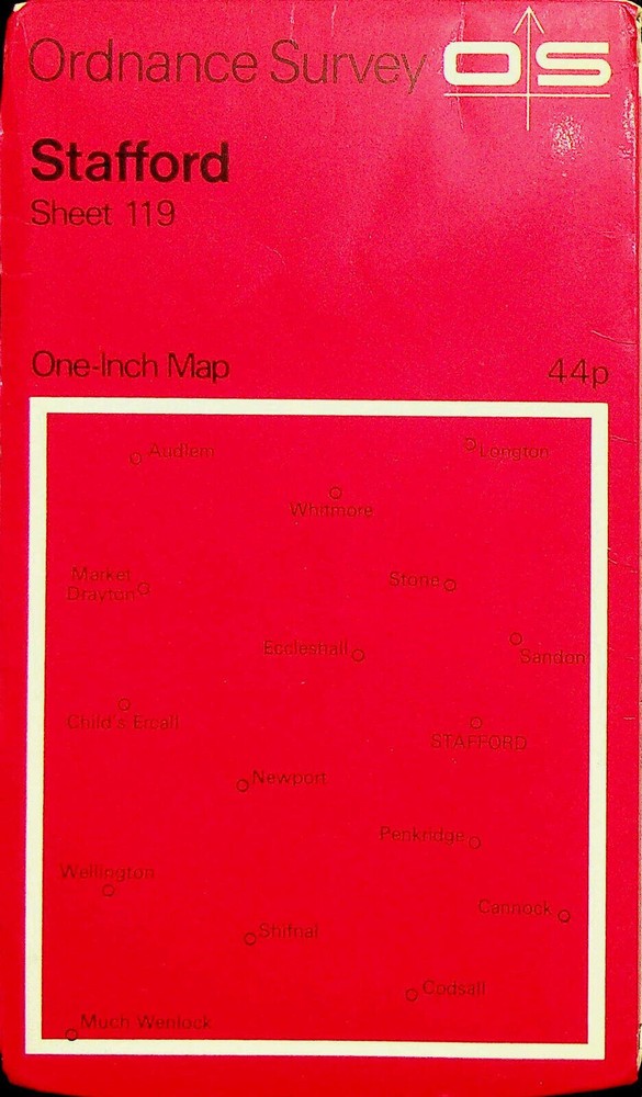 Ordnance Survey One-Inch 7th Series Map – Sheet 119 – Stafford
