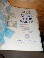 1966 National Geographic Atlas of the World Enlarged 2nd Edition Vintage Hardcov