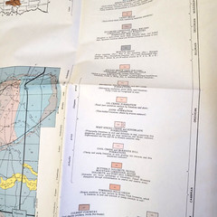 1954 Arbuckle Mountains OK Geologic Color Map Anticline Murray Pontotoc Johnston