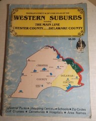 Franklin’s Street Zip Code Atlas of Western Penn. Main Line Chester DE Cnty 1989