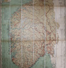 1895 South Norway Cammermeyers Kart Det Sydlige Norge Folding Map Stanford Case