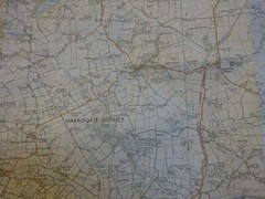 OS PATHFINDER MAP BOROUGHBRIDGE FOUNTAINS ABBEY STUDLEY ROYAL RIPON RIPLEY