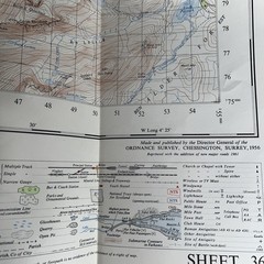 Vintage Ordnance Survey One Inch Fort Augustus 1961 Map Sheet 36