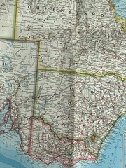 Vintage NATIONAL GEOGRAPHIC 1963 AUSTRALIA MAP 25” X 38” Excellent ++ Condition