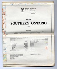 SOUTHERN ONTARIO MAP 21-6 (1:600,000) Ministry of Natural Resources 1980
